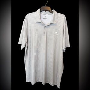 Adidas Men's Light Gray Golf Polo - NWT